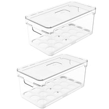 Carregar imagem no visualizador da galeria, Kit 2 Organizadores De Ovos Clear Fresh Porta Ovos Empilhável Organizador De Geladeira 36 Ovos OU
