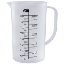Carregar imagem no visualizador da galeria, Jarra Medidora de Plástico 1 Litro Transparente Coza Cozy Cozinha Copo de Medidas
