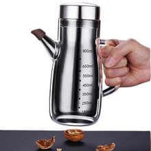 Carregar imagem no visualizador da galeria, Galheteiro de Vidro 800ml com Bico Antivazamento Inox
