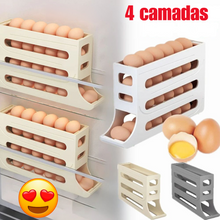 Carregar imagem no visualizador da galeria, Organizador de Ovos Automático com 4 Camadas Deslizantes
