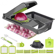 Carregar imagem no visualizador da galeria, Triturador de Legumes Multifuncional 14 em 1 com Cesto
