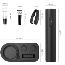 Carregar imagem no visualizador da galeria, Abridor de Vinho Elétrico USB com Aerador, Cortador e Rolha – Casa Splendida
