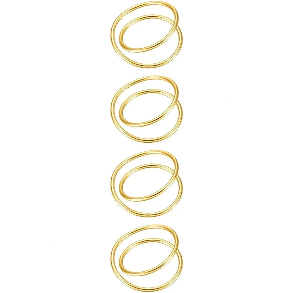 Argola Porta‑Guardanapo Dourada Minimal Casa Splendida