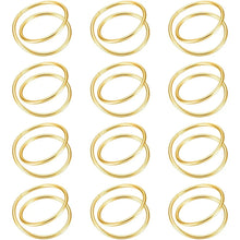 Carregar imagem no visualizador da galeria, Argola Porta‑Guardanapo Dourada Minimal Casa Splendida
