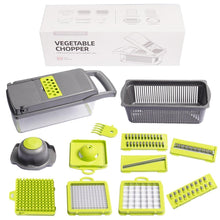 Carregar imagem no visualizador da galeria, Triturador de Legumes Multifuncional 14 em 1 com Cesto
