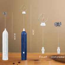 Carregar imagem no visualizador da galeria, Mini Mixer Elétrico USB p/ Café, Leite, Ovos e Shakes
