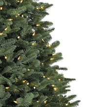 Carregar imagem no visualizador da galeria, Árvore de Natal White Spruce Verde com Galhos Articulados, Suporte Metálico e Micro LEDs Embutidos
