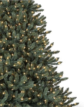 Carregar imagem no visualizador da galeria, Árvore de Natal Classic Blue Spruce com Galhos Articulados, Suporte Metálico e Micro LEDs Embutidos
