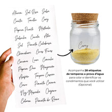 Carregar imagem no visualizador da galeria, Kit Potes 200ml com Tampa de Cortiça Elegância Natural
