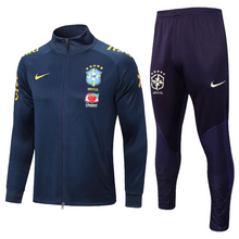 Carregar imagem no visualizador da galeria, Agasalho de Viagem Seleção Brasil - Masculino - Azul Marinho Com Patrocinio
