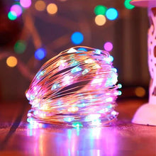 Carregar imagem no visualizador da galeria, Pisca Cordão De Natal 100 Lâmpadas LED Colorido 10M / 110-220v
