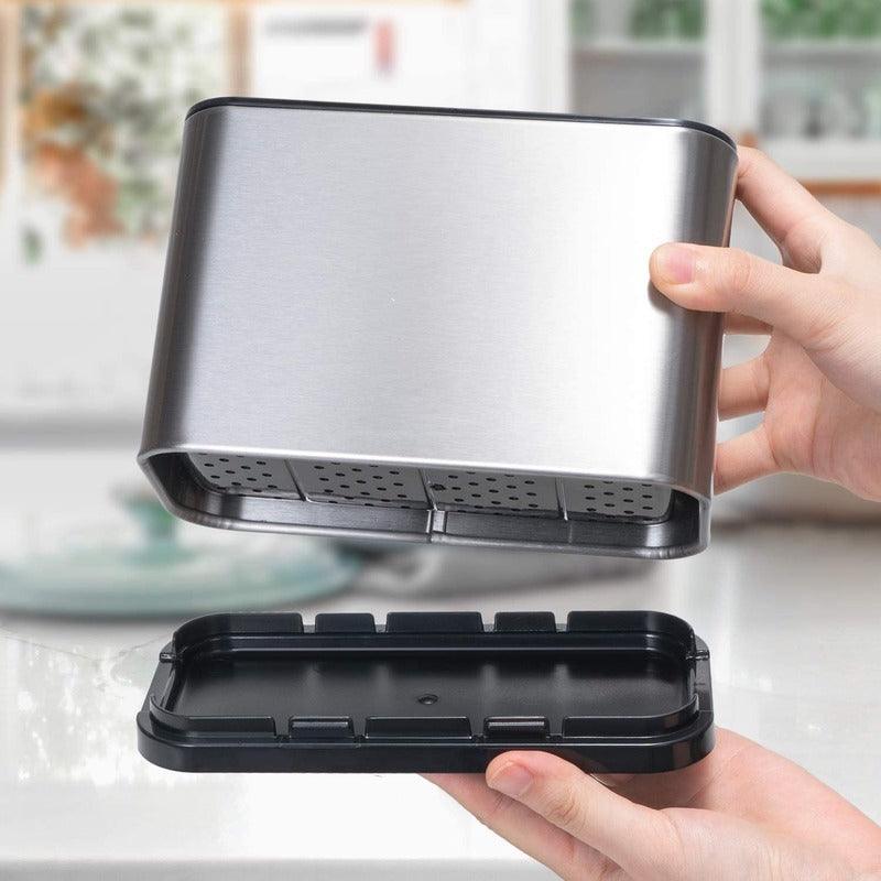 Porta Talher Inox de Pia Organização com Estilo